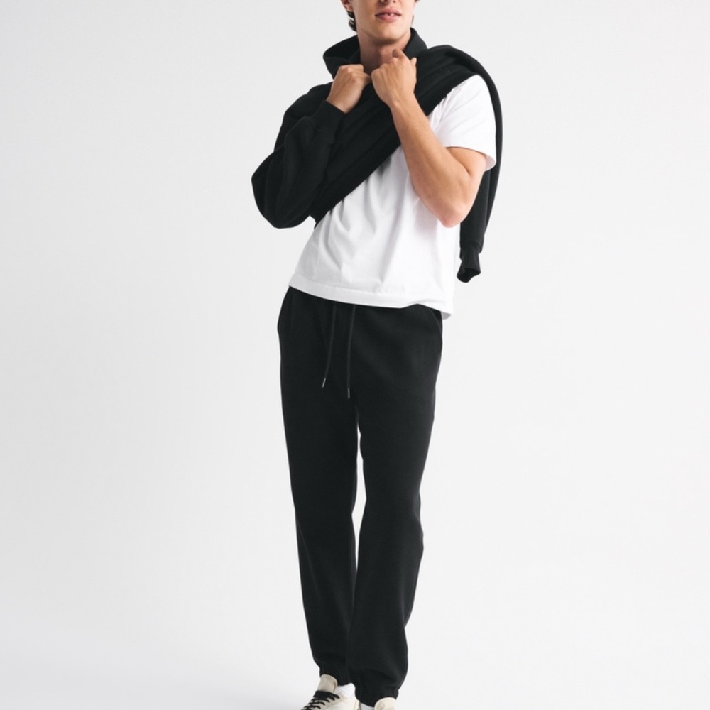 Abercrombie & Fitch Men's Classic Black Joggers